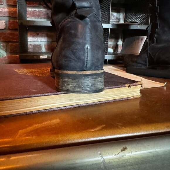 $1298 JOHN VARVATOS Runway Gray Backlace BOOTS sz10 - Picture 13 of 14